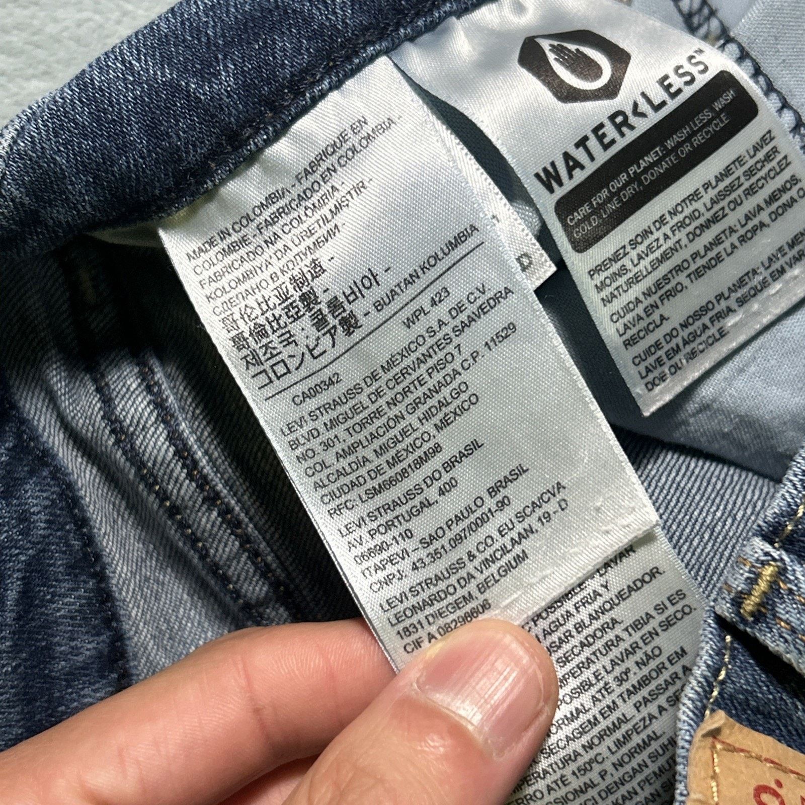 Levi's Levis 505 Straight Jeans Womens 28x29 Hamilton Skinny Slim Size 28" / US 6 / IT 42 - 12 Thumbnail