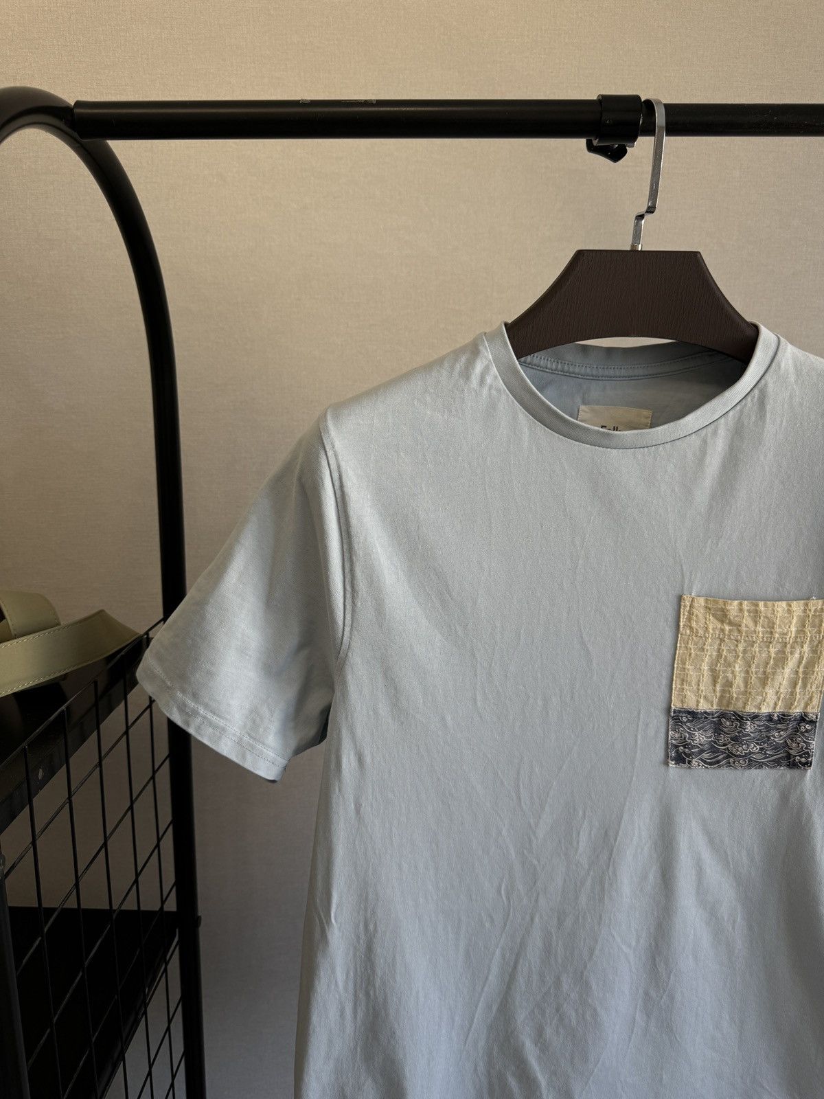 Folk Folk pocket pattern blue tee shirt Size US M / EU 48-50 / 2 - 3 Thumbnail