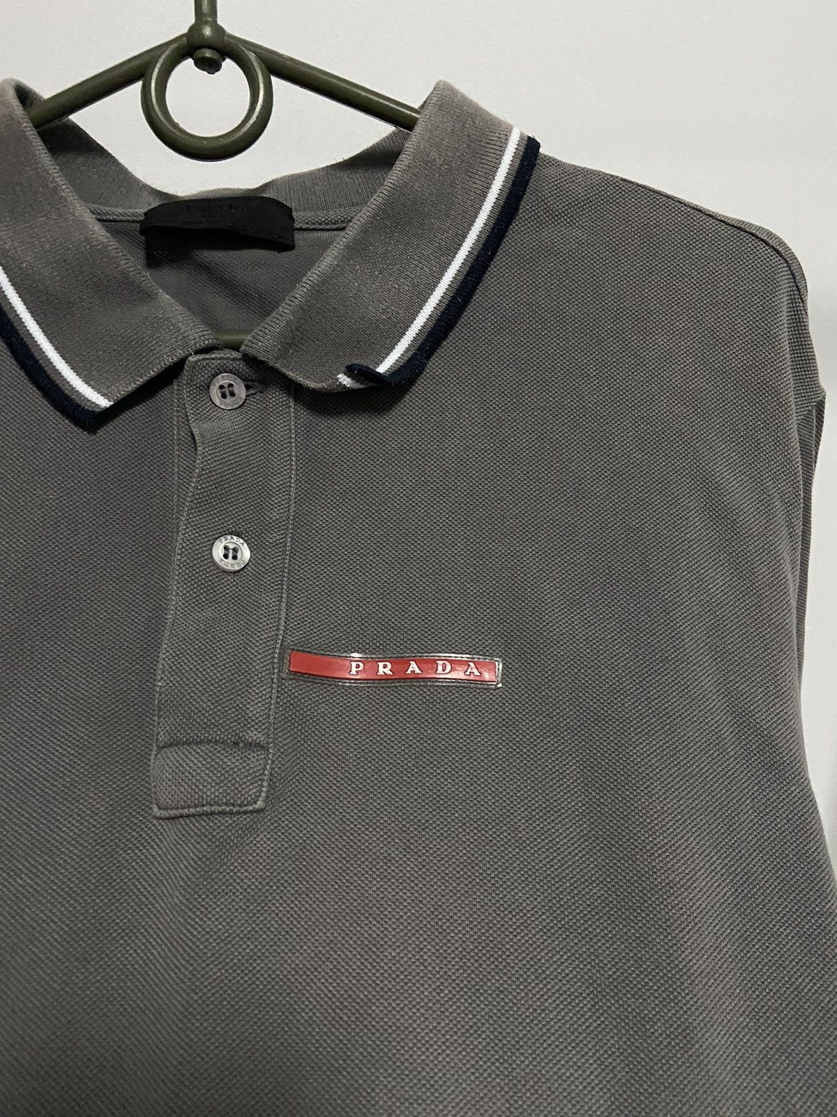 Prada × Vintage Prada polo T-shirt Vintage red tab logo luxury Size US XL / EU 56 / 4 - 7 Thumbnail