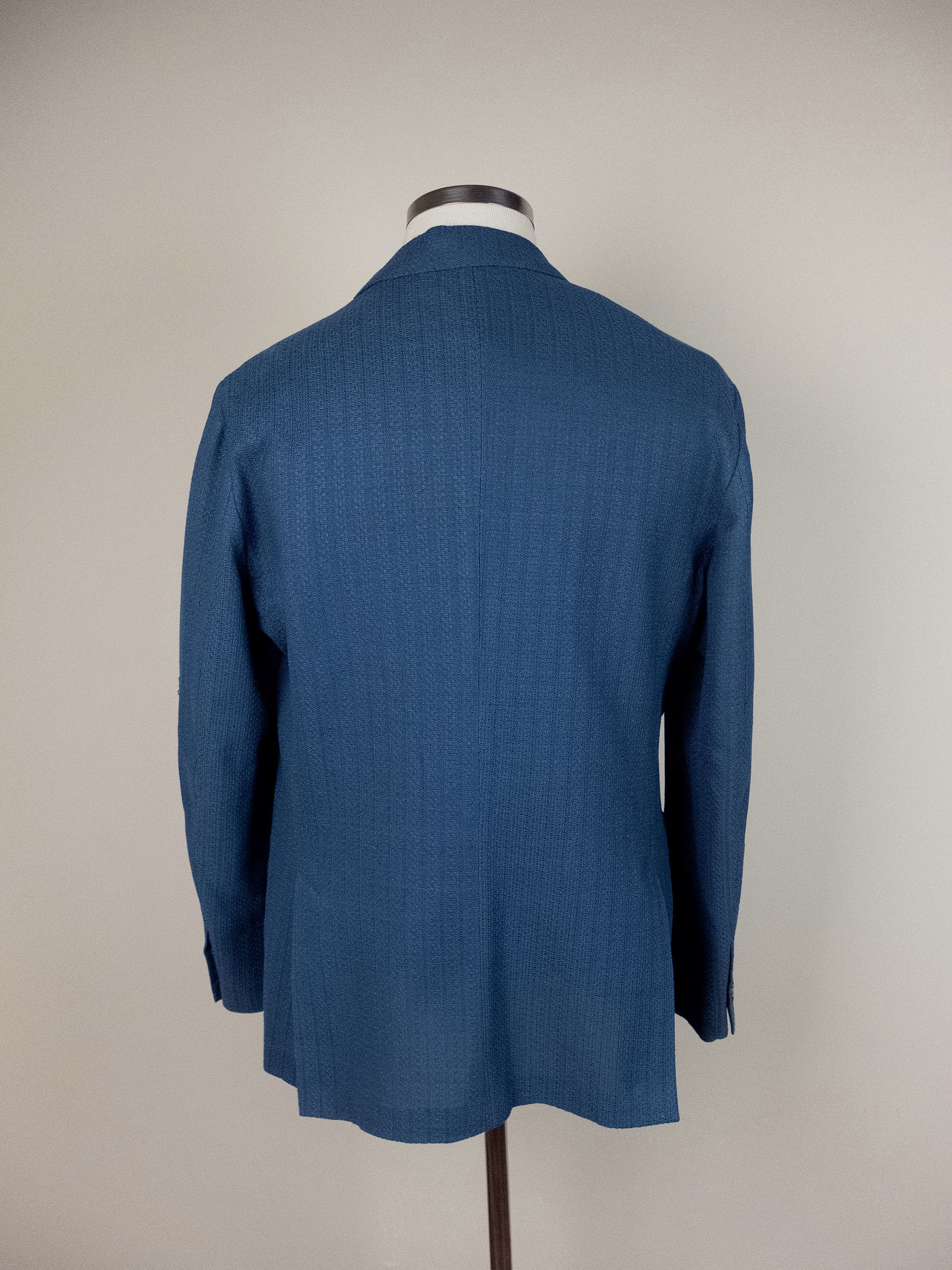Lardini LARDINI blue knit effect cotton blazer jacket 44 54 Size 44R - 3 Thumbnail