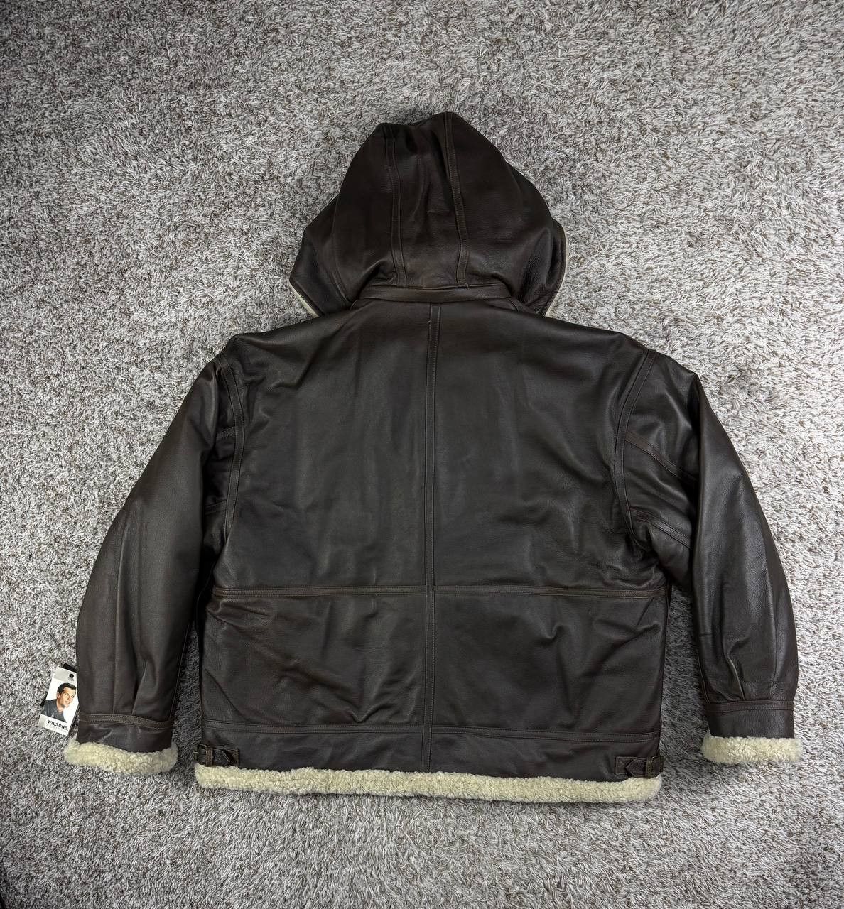 Wilsons Leather Vintage Wilsons Leather Genuine Leather Sherpa Lined Jacket Size US XXL / EU 58 / 5 - 19 Thumbnail