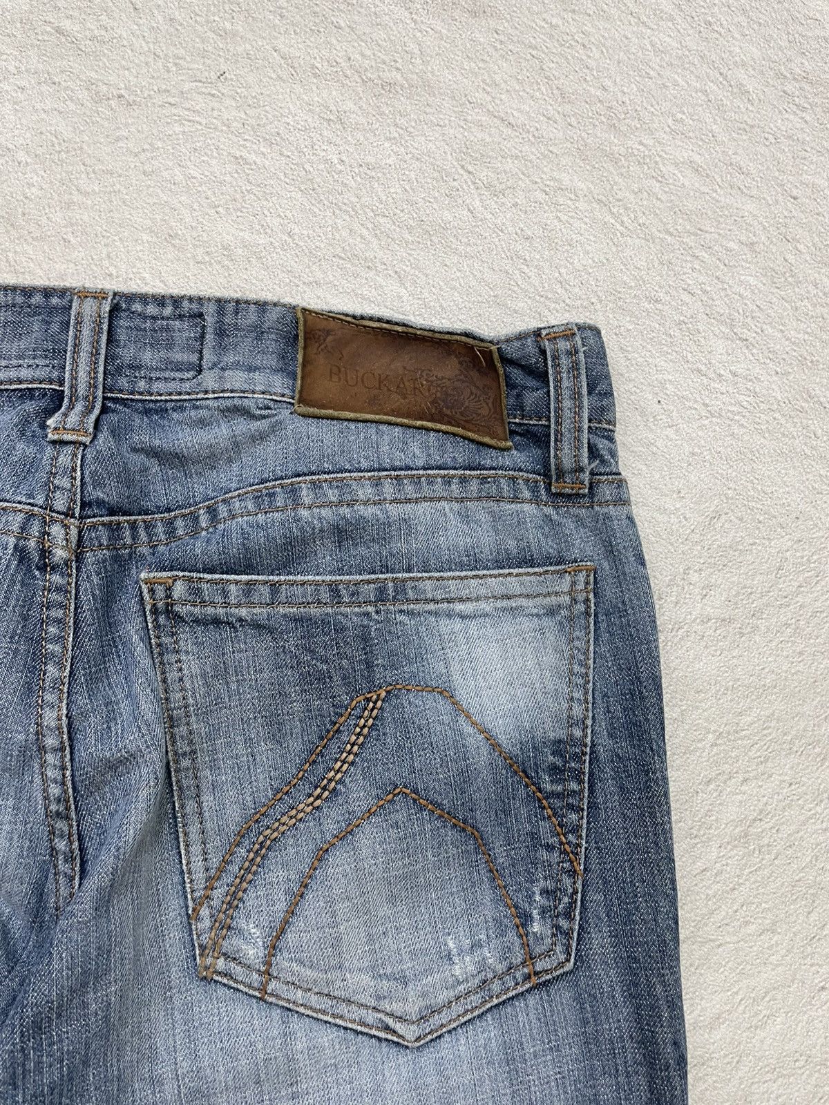 Kapital 00s Japanese Buckaroo Ripped Denim Wash Y2K Ifsix LGB Number Size US 32 / EU 48 - 10 Thumbnail