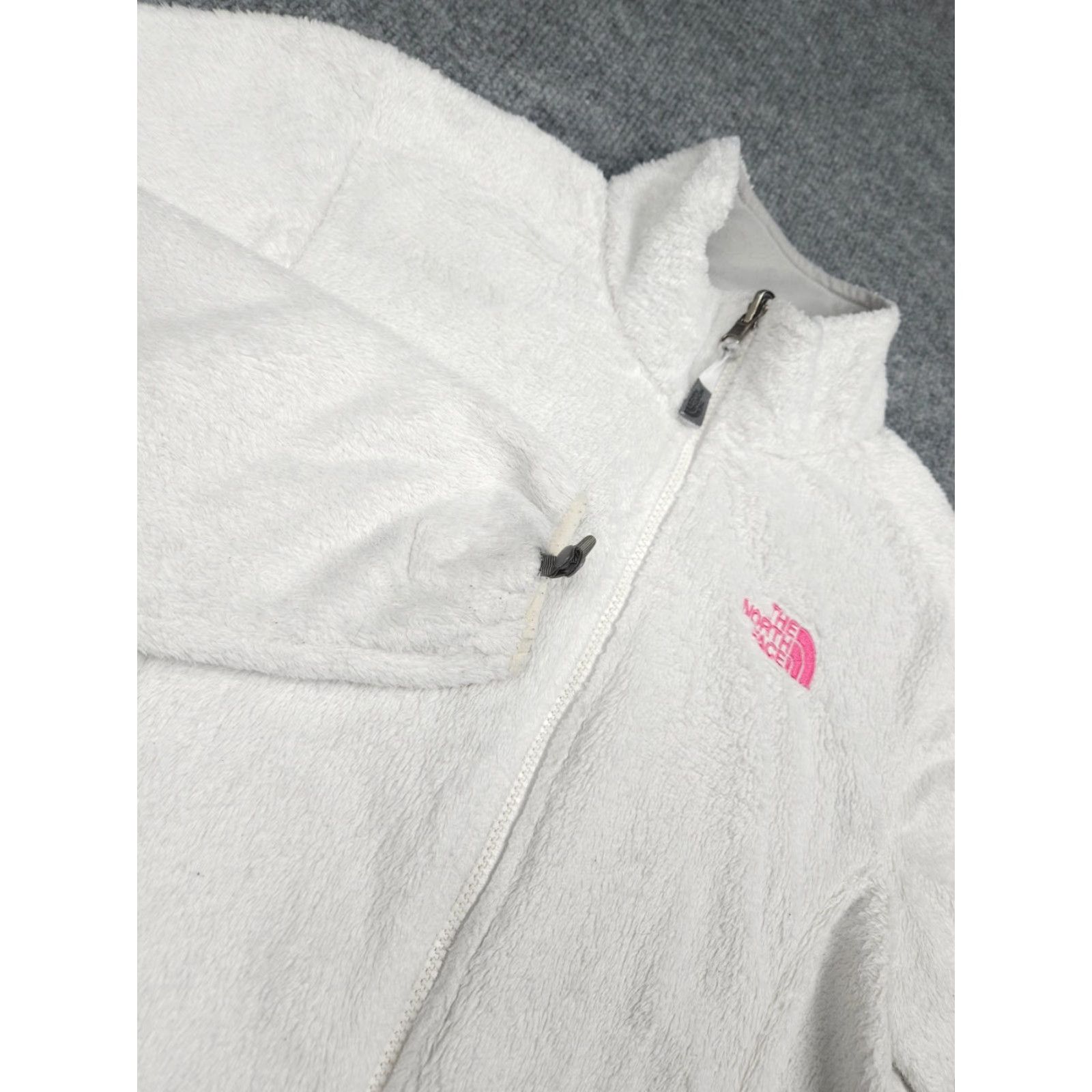 The North Face The North Face Jacket Womens Medium White Pink Fleece Full Zip Outdoor Sweater Full Zip Lightweight Zipped Pockets Casual Travel Women Regular Jacket Size M / US 6-8 / IT 42-44 - 3 Thumbnail