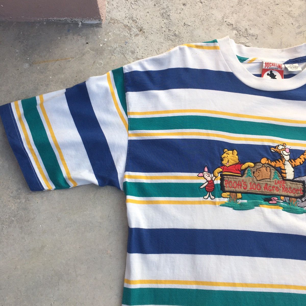 Disney × Mickey Mouse × Vintage Vintage Pooh Stripes Tee Size US M / EU 48-50 / 2 - 4 Thumbnail