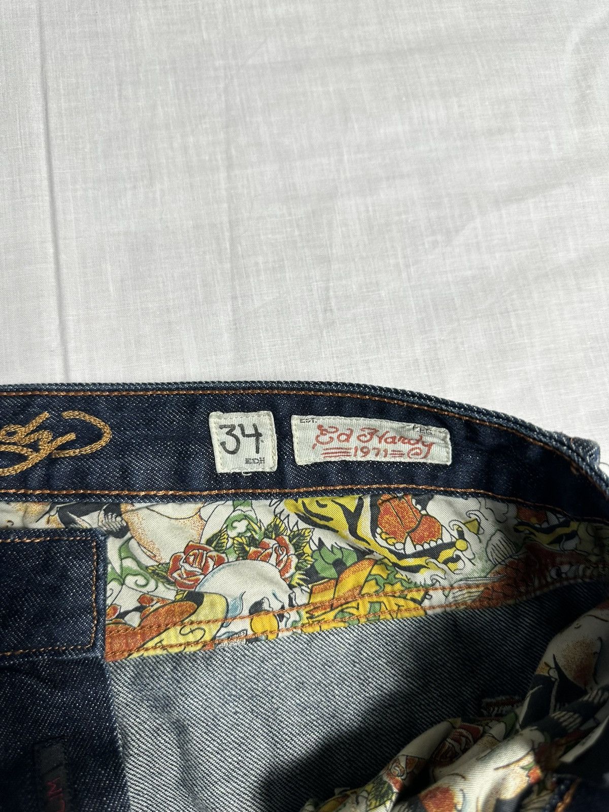 Christian Audigier × Ed Hardy × Vintage Y2K Ed Hardy Jeans Size US 34 / EU 50 - 8 Thumbnail