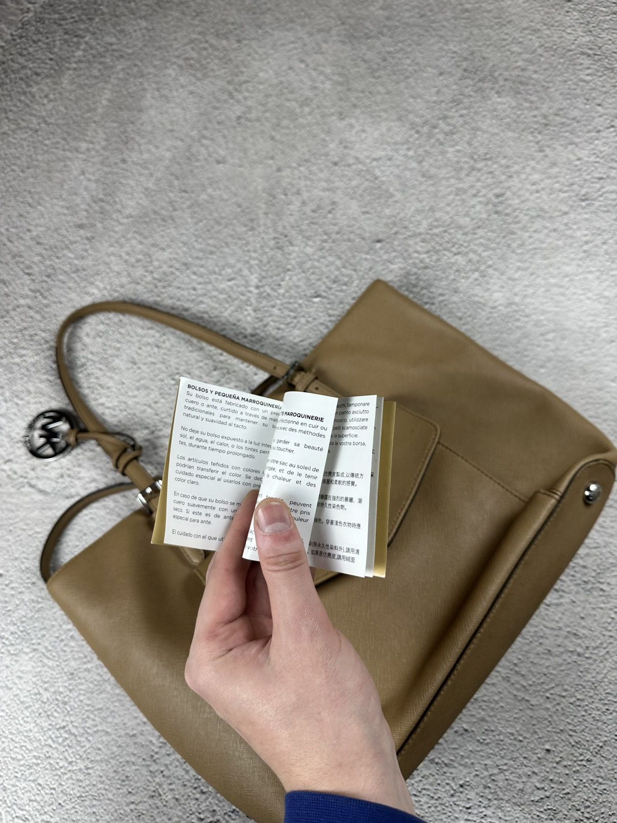 Michael Kors Michael Kors Woman’s Shoulder Bag Tote Beige Old Money Size ONE SIZE - 18 Thumbnail