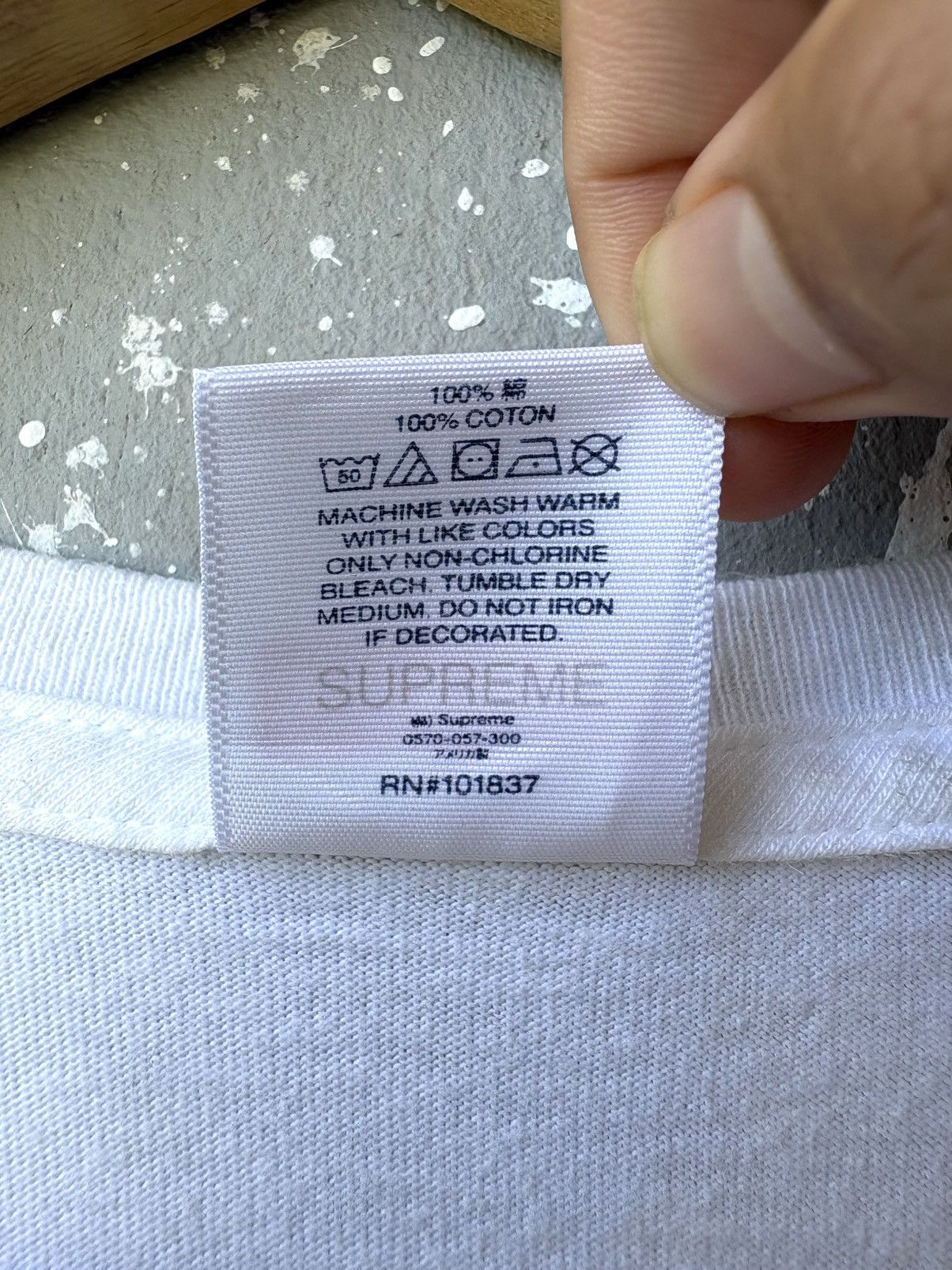 Supreme Supreme Mask Tee in White SS22 Collection Size US XL / EU 56 / 4 - 5 Thumbnail
