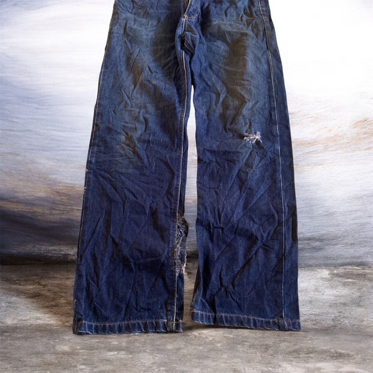 If Six Was Nine Distressed Mr Lee Rider GRIPPER ZIPPER Size US 30 / EU 46 - 3 Thumbnail