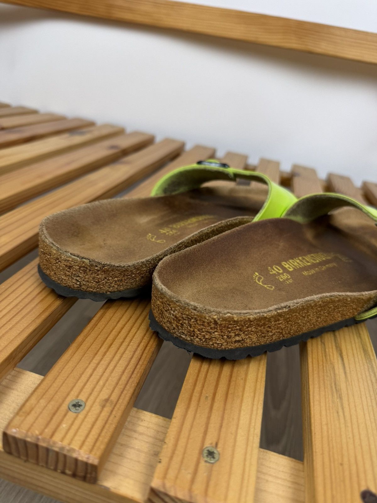 Birkenstock Birkenstock Madrid Womens Sandals Slides Lime Green Size US 8 / IT 38 - 7 Thumbnail