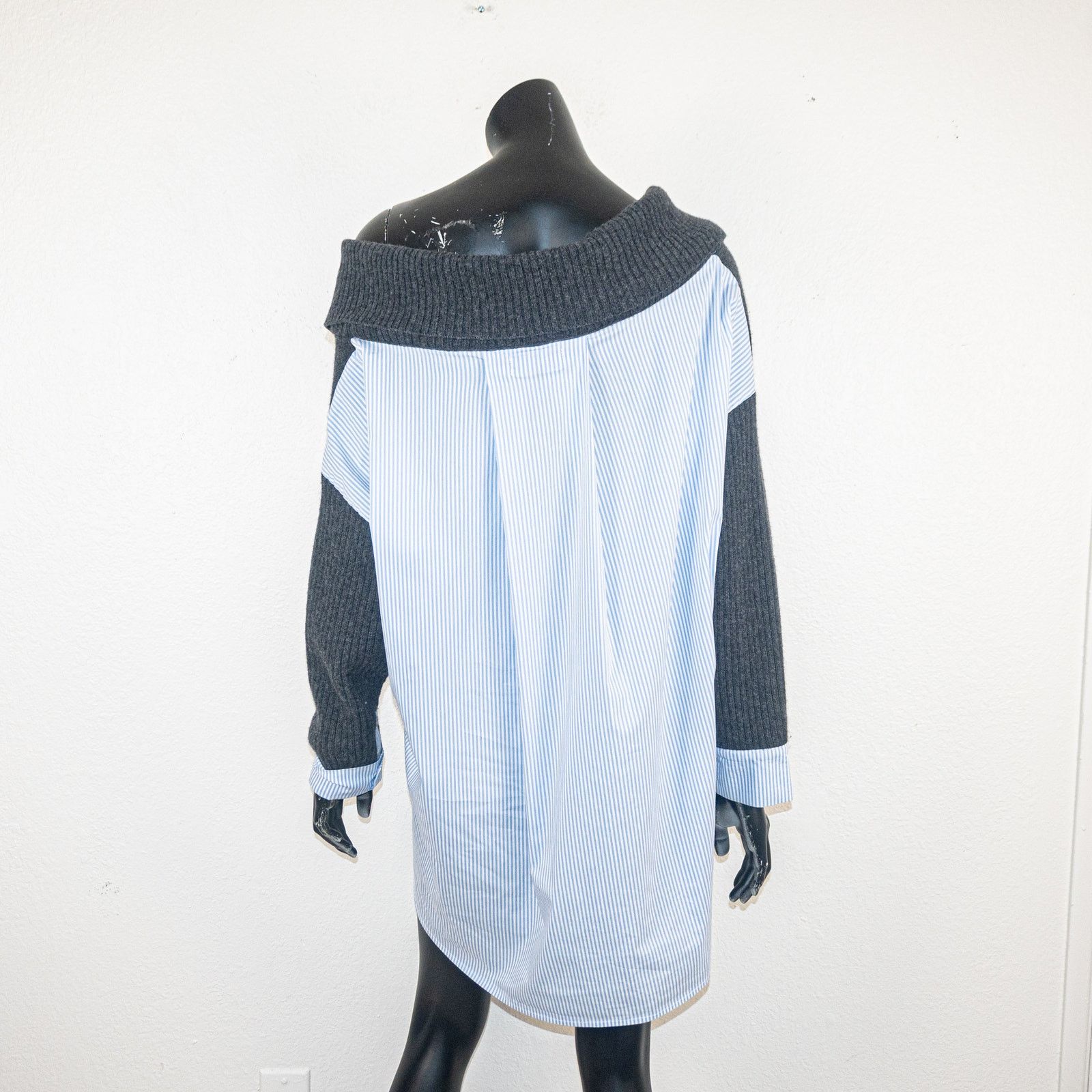 NAADAM NAADAM $325 Off The shoulder Tunic Top Gray wool cashmere Size XL / US 12-14 / IT 48-50 - 5 Thumbnail