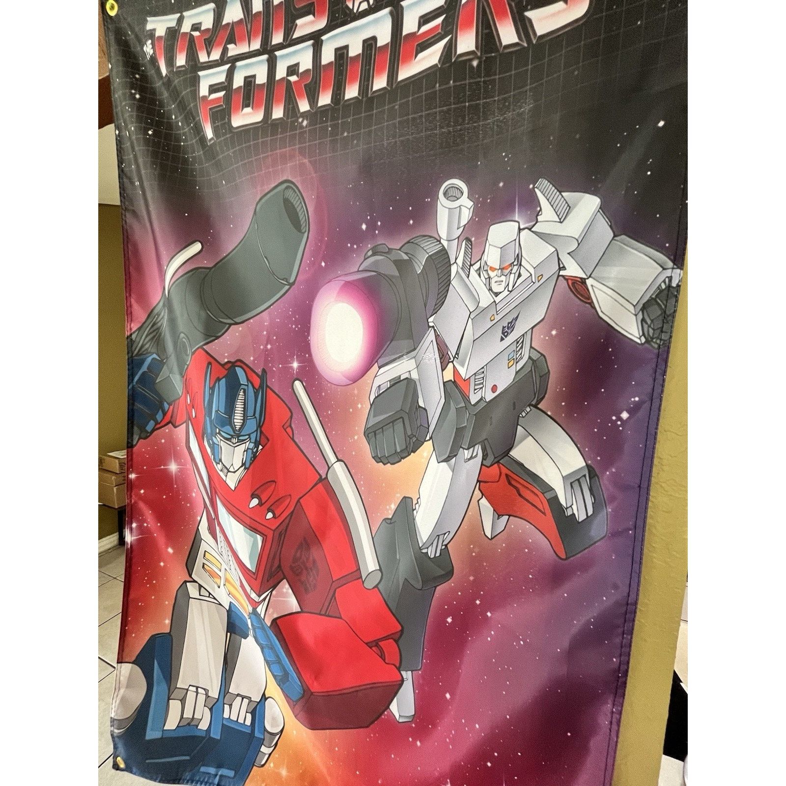 Other GIANT 5FT Transformers Flag Megatron Optimus Prime 1986 Size ONE SIZE - 3 Thumbnail