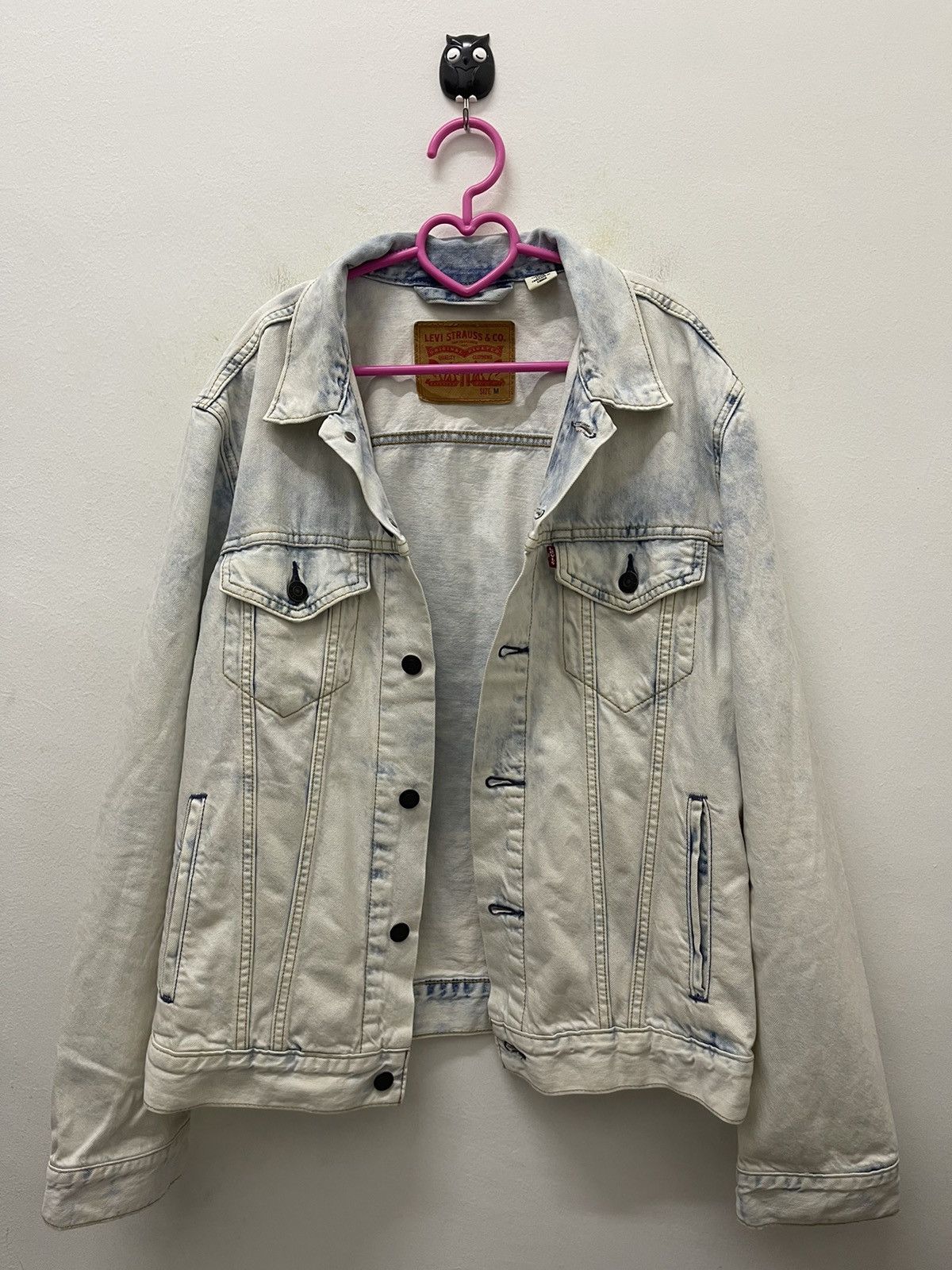Levi's Rare LEVI’S Acid Wash Denim Trucker Jacket Size US M / EU 48-50 / 2 - 4 Thumbnail