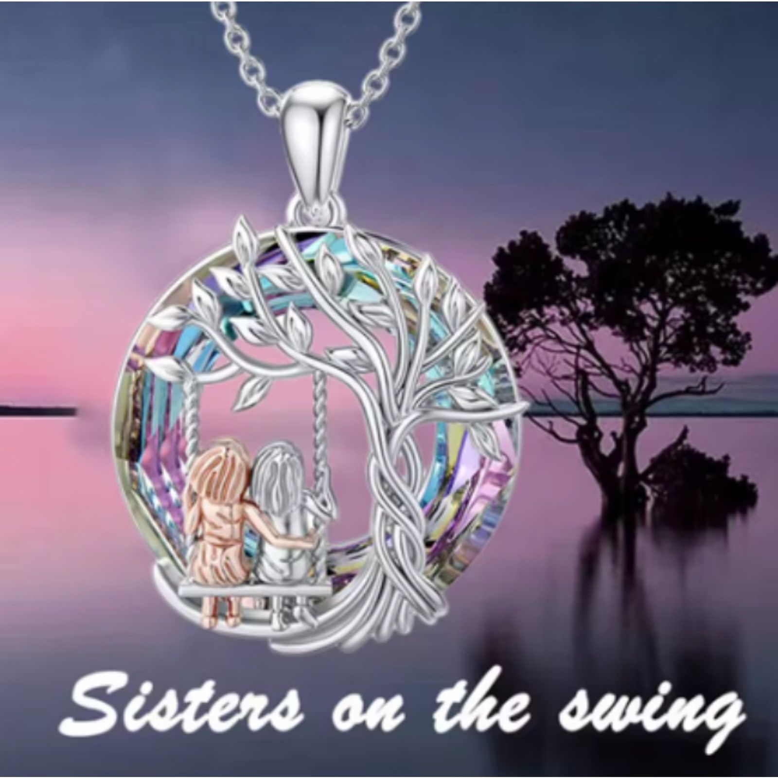 Other Tree of Life Sisters Necklace for Granddaughter - Stainless Size ONE SIZE - 4 Thumbnail