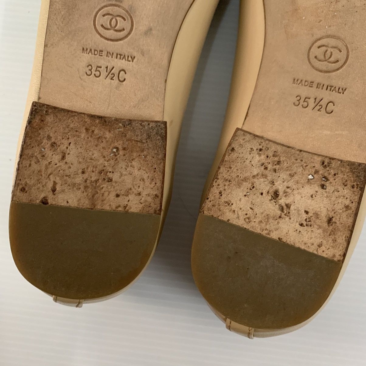 Chanel Chanel Ballerinas Leather Flats Shoes Size US 5.5 / IT 35.5 - 11 Thumbnail