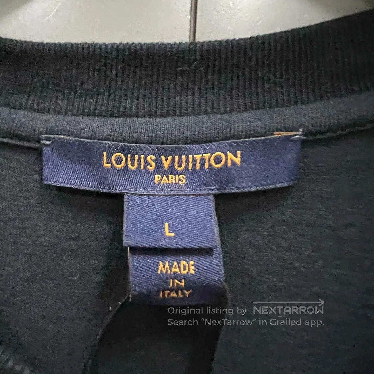 Louis Vuitton Louis Vuitton Black Logo Chain Short Sleeve. Size US L / EU 52-54 / 3 - 5 Thumbnail