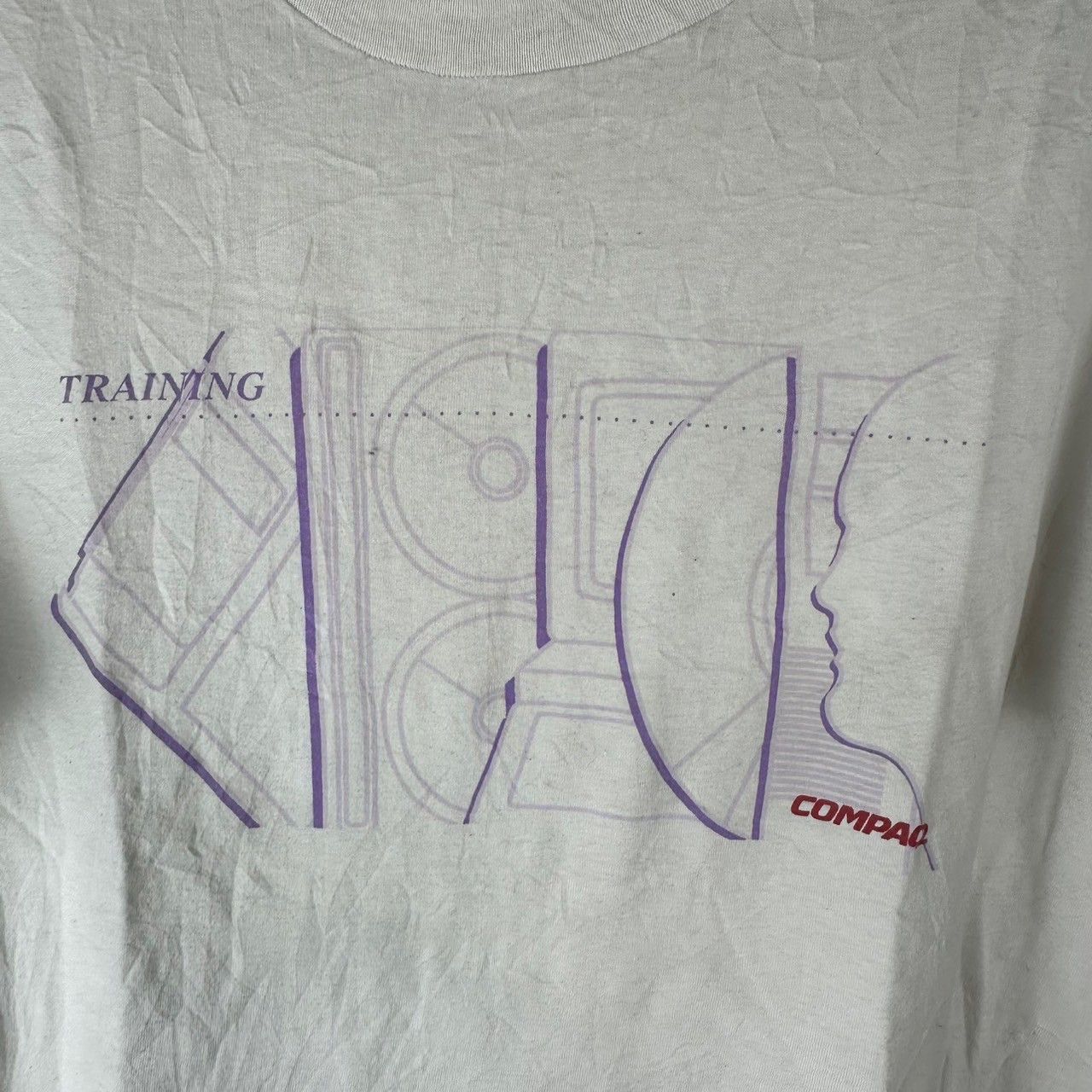 Vintage ​​​​​​Vintage 90s Compaq Training Graphic T-shirt Size US XXL / EU 58 / 5 - 2 Thumbnail