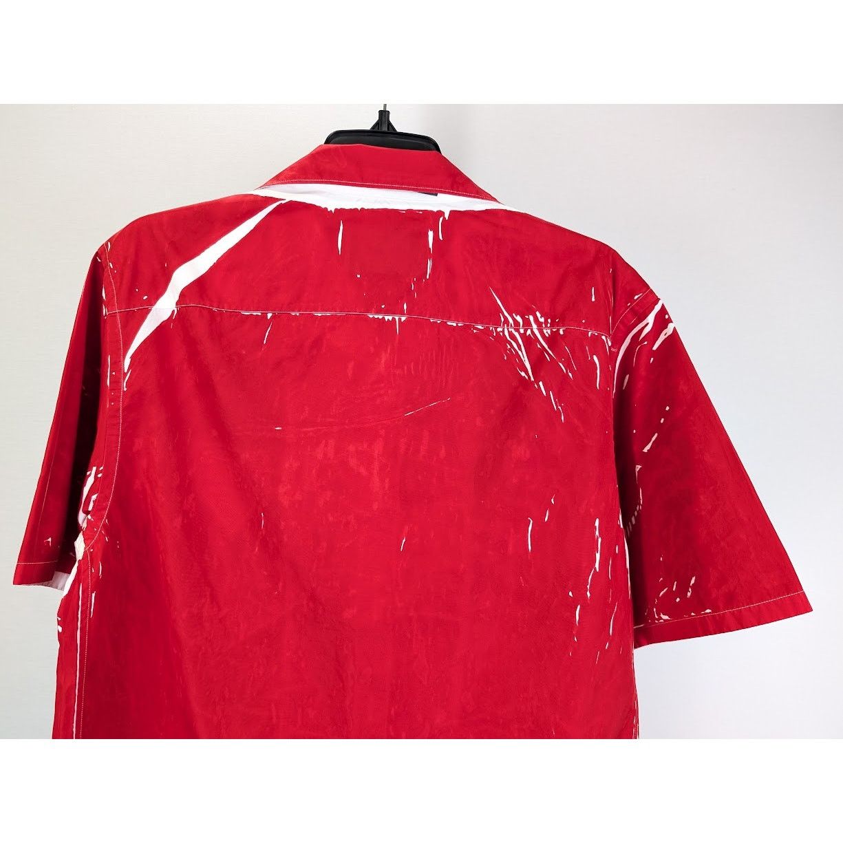 Prada o1rshd1 Popeline Shirt in Rosso Size US S / EU 44-46 / 1 - 11 Thumbnail