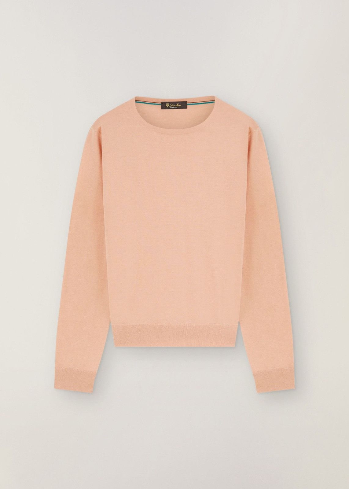 Loro Piana o1srvl11e0125 Valsesia Crewneck Sweater in Light Pink Size S / US 4 / IT 40 - 1 Thumbnail