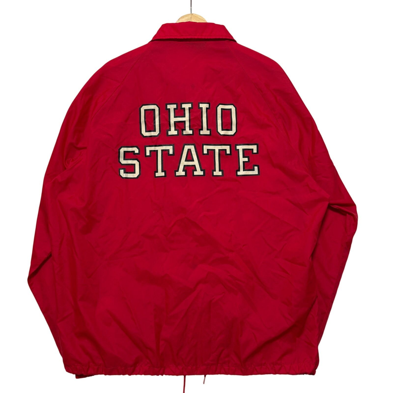 Champion VTG 60s Ohio State Champion Nylon Windbreaker Jacket Red XL Size US XL / EU 56 / 4 - 1 Thumbnail