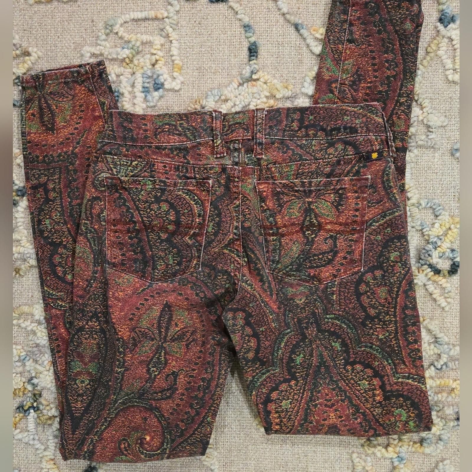Lucky Brand Lucky Brand Paisley Charlie Skinny Jeans Size 25" / US 0 / IT 36 - 10 Thumbnail