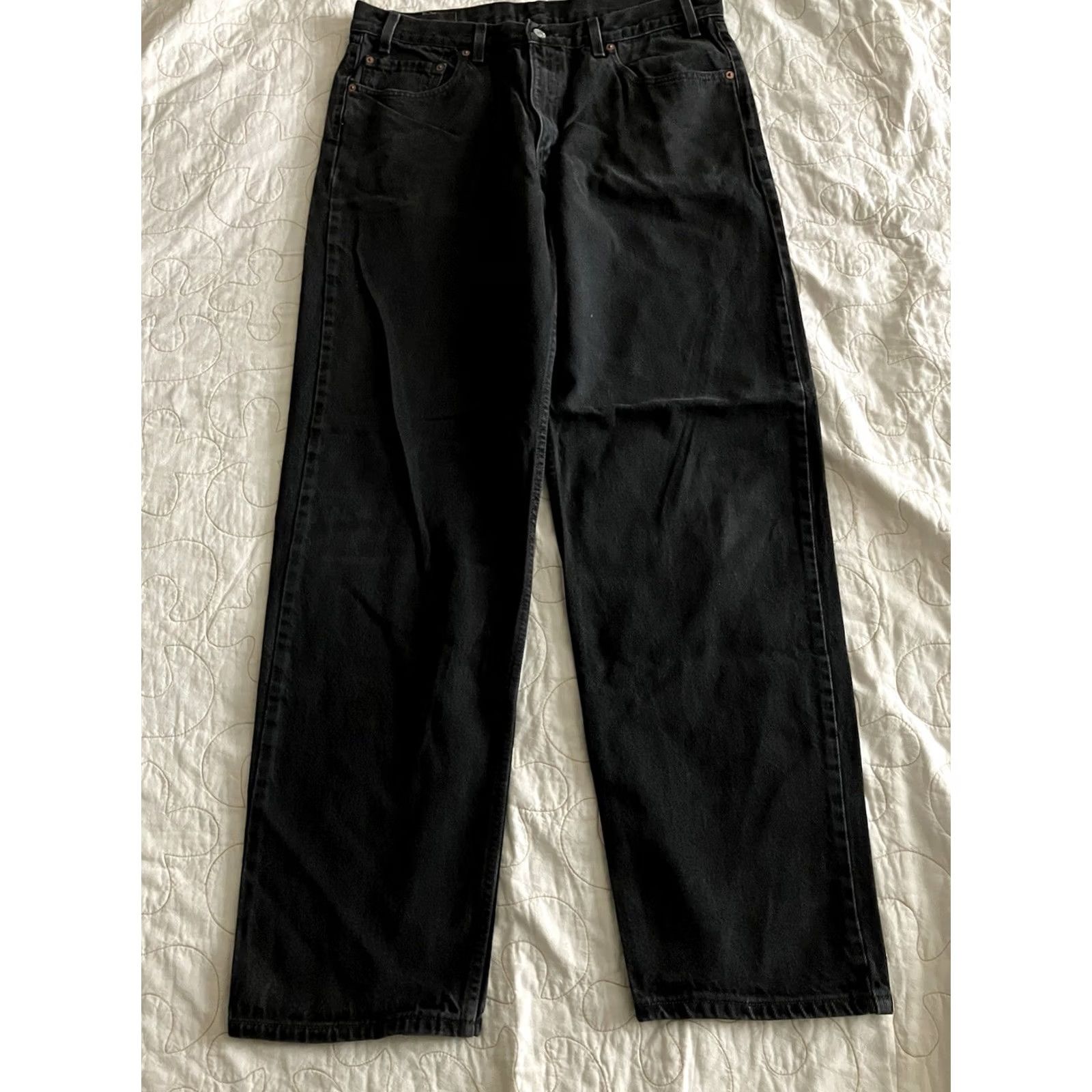 Levi's Levi's 550 Jeans Men Black 36x32 Relaxed Fit Denim Pants Y2K 90s Size US 36 / EU 52 - 5 Thumbnail