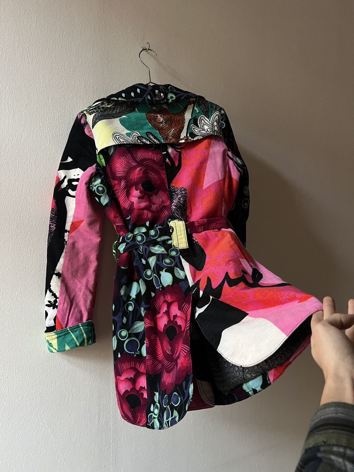 Custo Barcelona Custoline Floral Trench Coat
