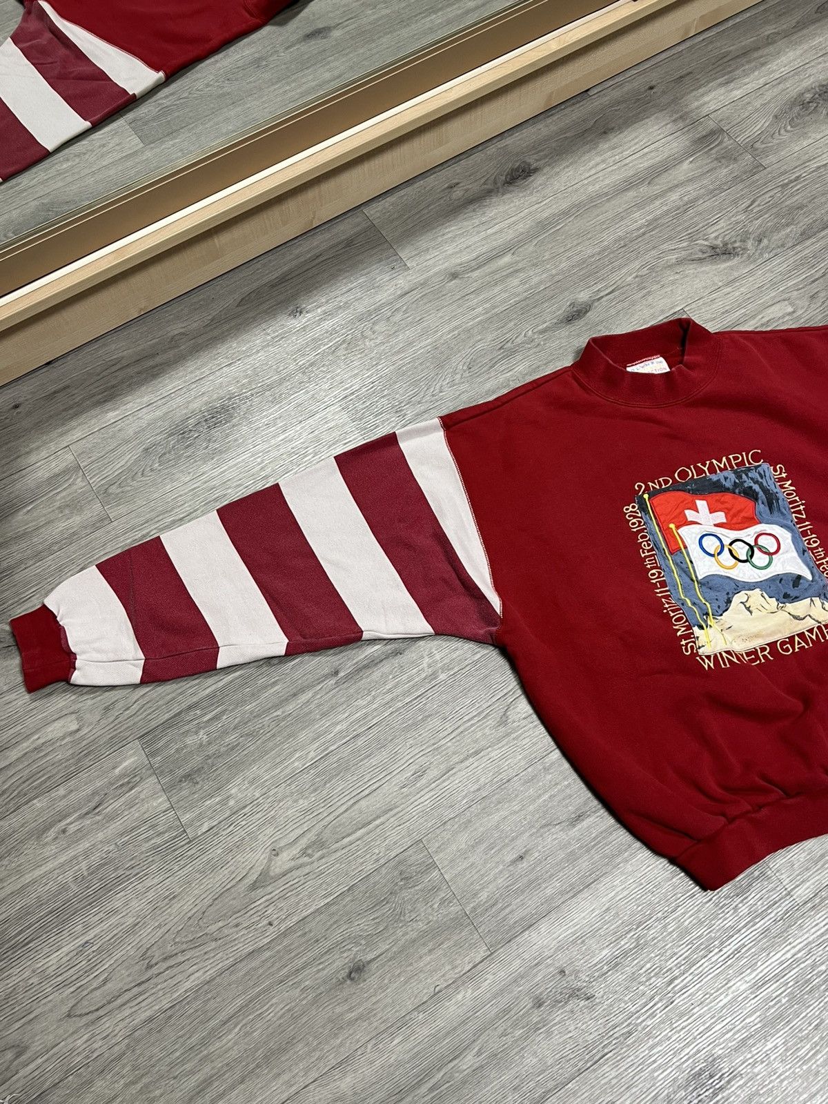 Adidas Adidas Olympic winter game St. Moritz 1928 rare sweatshirt Size US M / EU 48-50 / 2 - 2 Thumbnail