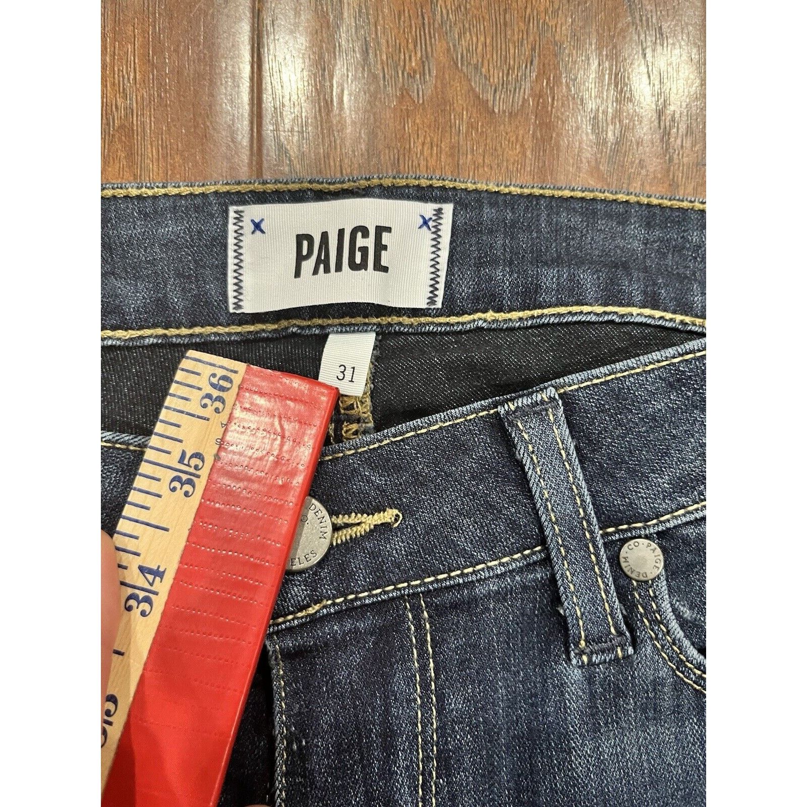 Paige Paige Jeans Womens 31 x 26 Verdugo Ankle Skinny Notthingham Size 31" - 5 Thumbnail