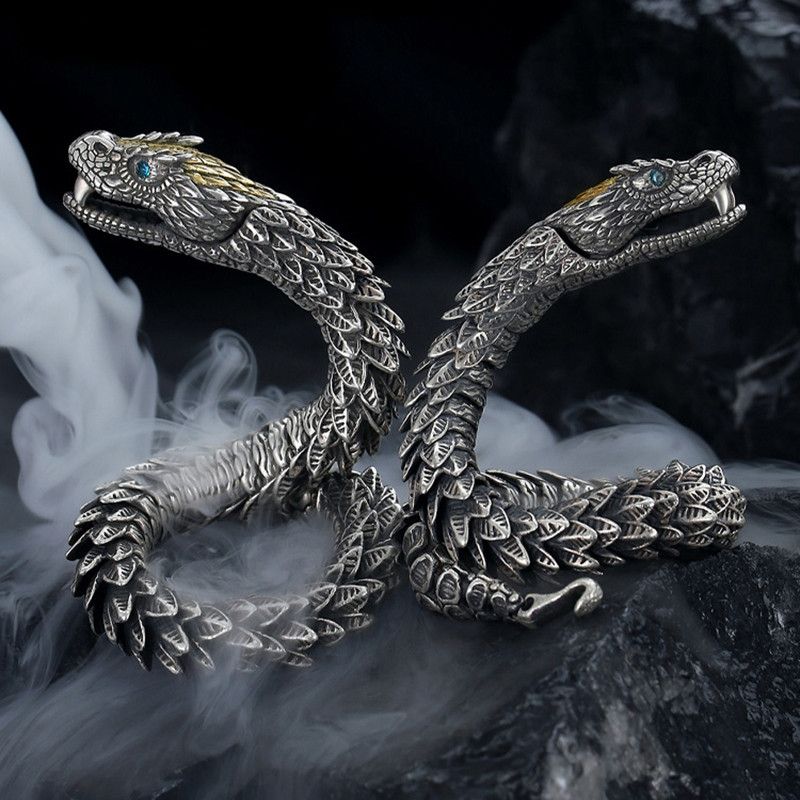 Jewelry × Vintage Handmade Retro Rattlesnake Bracelet Size ONE SIZE - 3 Thumbnail