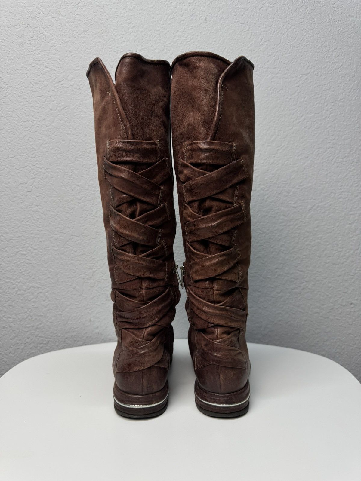 A.S.98 A.S.98 vintage leather tall boots italy rick owens style Size US 9 / IT 39 - 6 Thumbnail