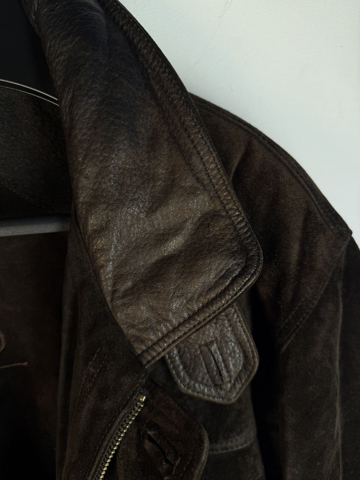 Yves Saint Laurent 90’s Suede YSL Leather Jacket Saint Laurent Leather Size US L / EU 52-54 / 3 - 17 Thumbnail