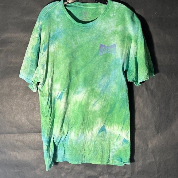 Element Element Skateboards Y2k 90s Green Tie Dye Shirt Size Extra L Size US XL / EU 56 / 4 - 3 Thumbnail