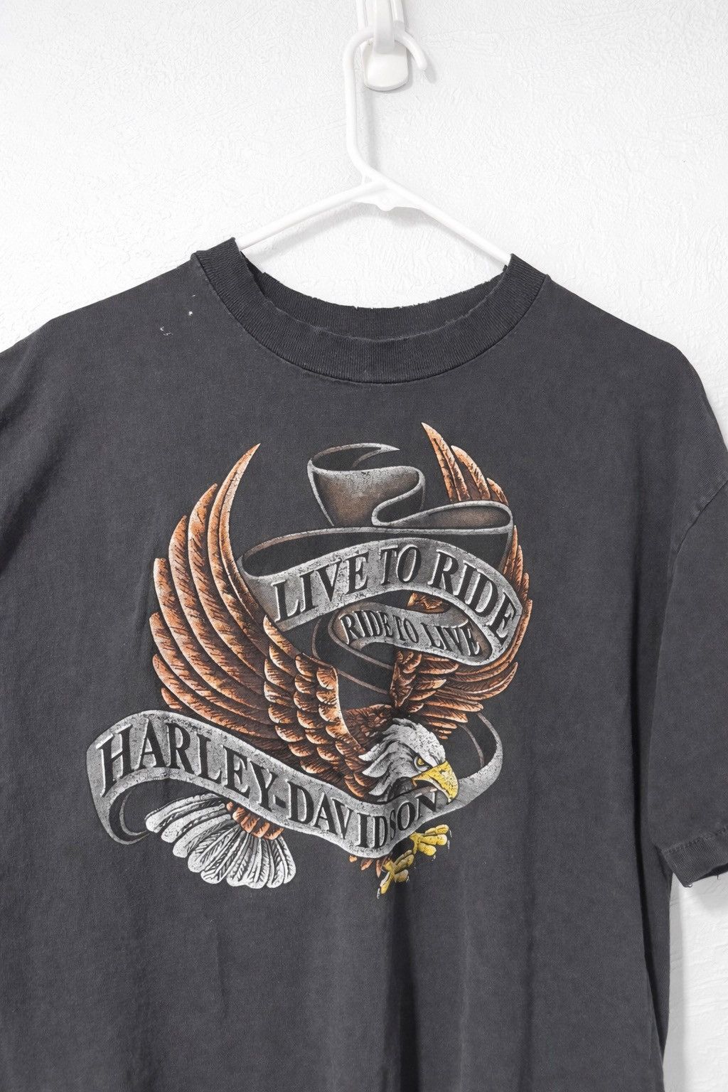 Harley Davidson Harley Davidson Shirt Fade Distressed Single Stitch Thrashed Size US XL / EU 56 / 4 - 2 Thumbnail