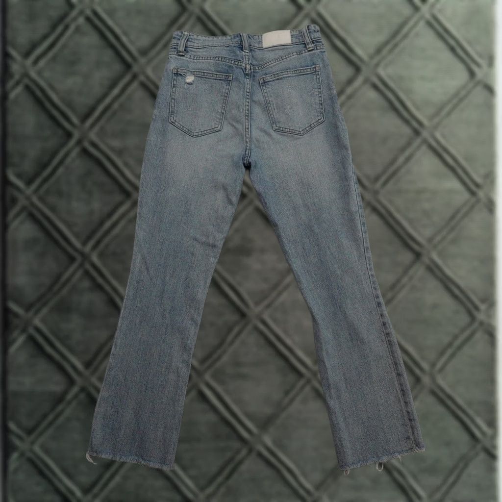 Pistola PISTOLA Jeans Womens 27 High Rise Light Wash Distressed Button Fly Straight Jeans Size 27" / US 4 / IT 40 - 1 Thumbnail