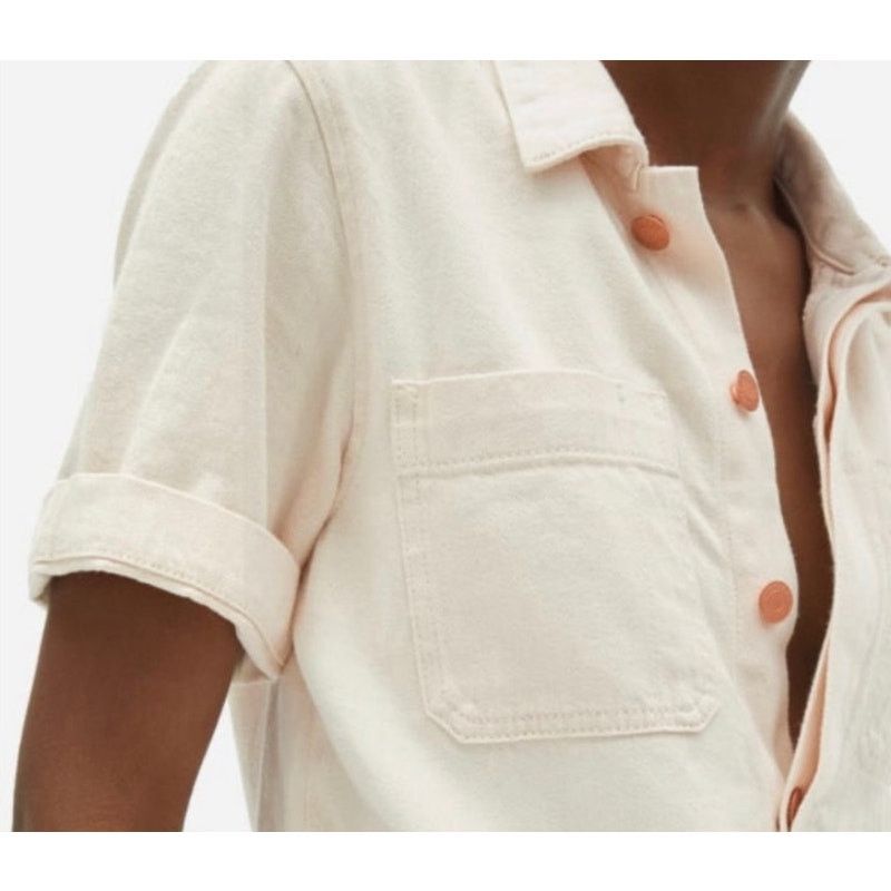 Everlane Everlane 100% Organic Cotton Denim Coverall in Bone,sz 0 Size 25" / US 0 / IT 36 - 2 Thumbnail