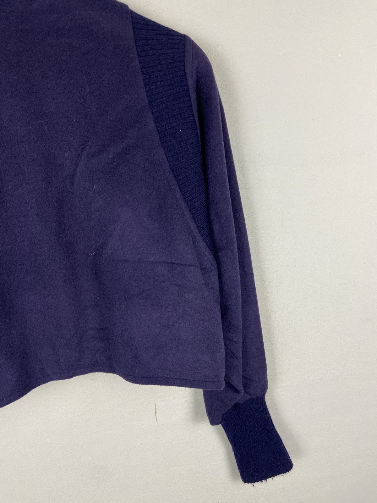 Vintage Miss Chloe Cropped Blue Navy Woolen Jacket