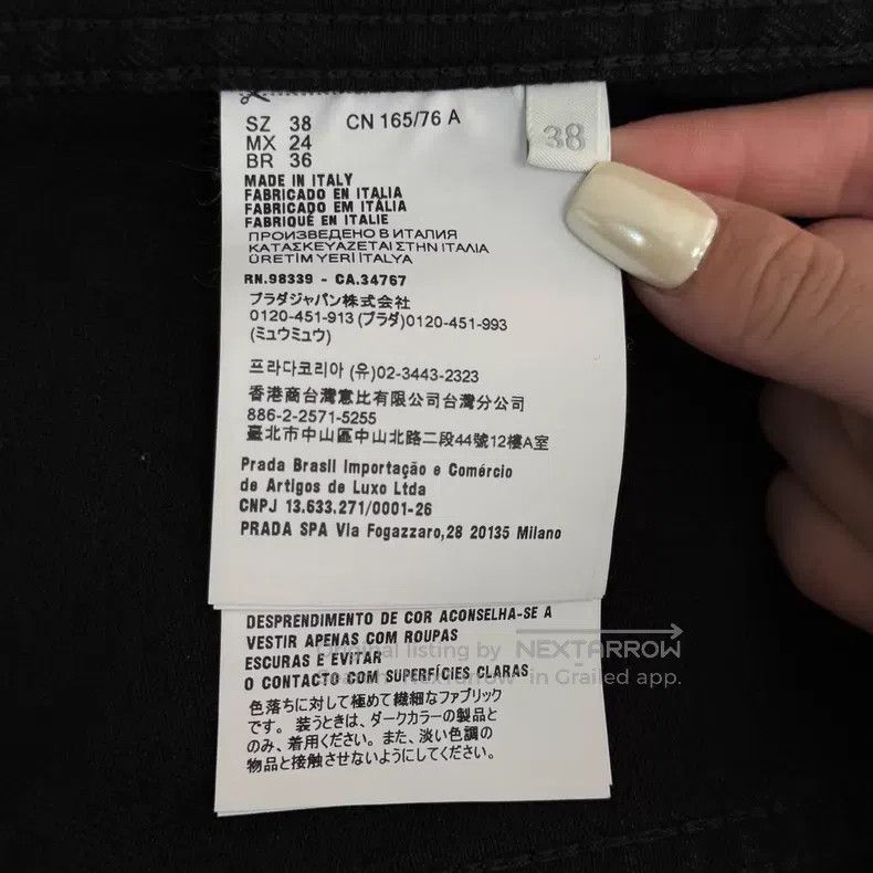 Prada Prada Black washed triangle sleeveless denim jacket Size XS / US 0-2 / IT 36-38 - 7 Thumbnail