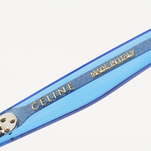 Celine Celine CL40017F 84V Sunglasses Transparent Blue Round Frame Size ONE SIZE - 5 Thumbnail