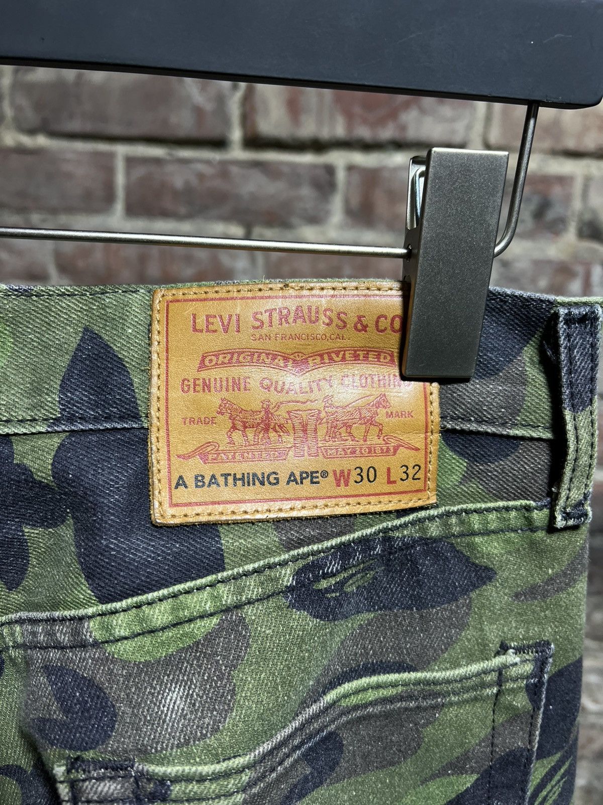 Bape Bape Levi 501 Camo Jeans Size US 30 / EU 46 - 3 Thumbnail
