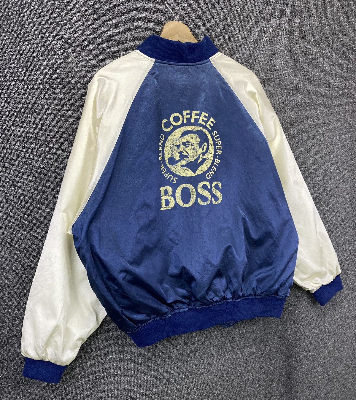 Japanese Brand Vintage Suntory Boss Coffee Logo Varsity Jacket Size US L / EU 52-54 / 3 - 2 Thumbnail