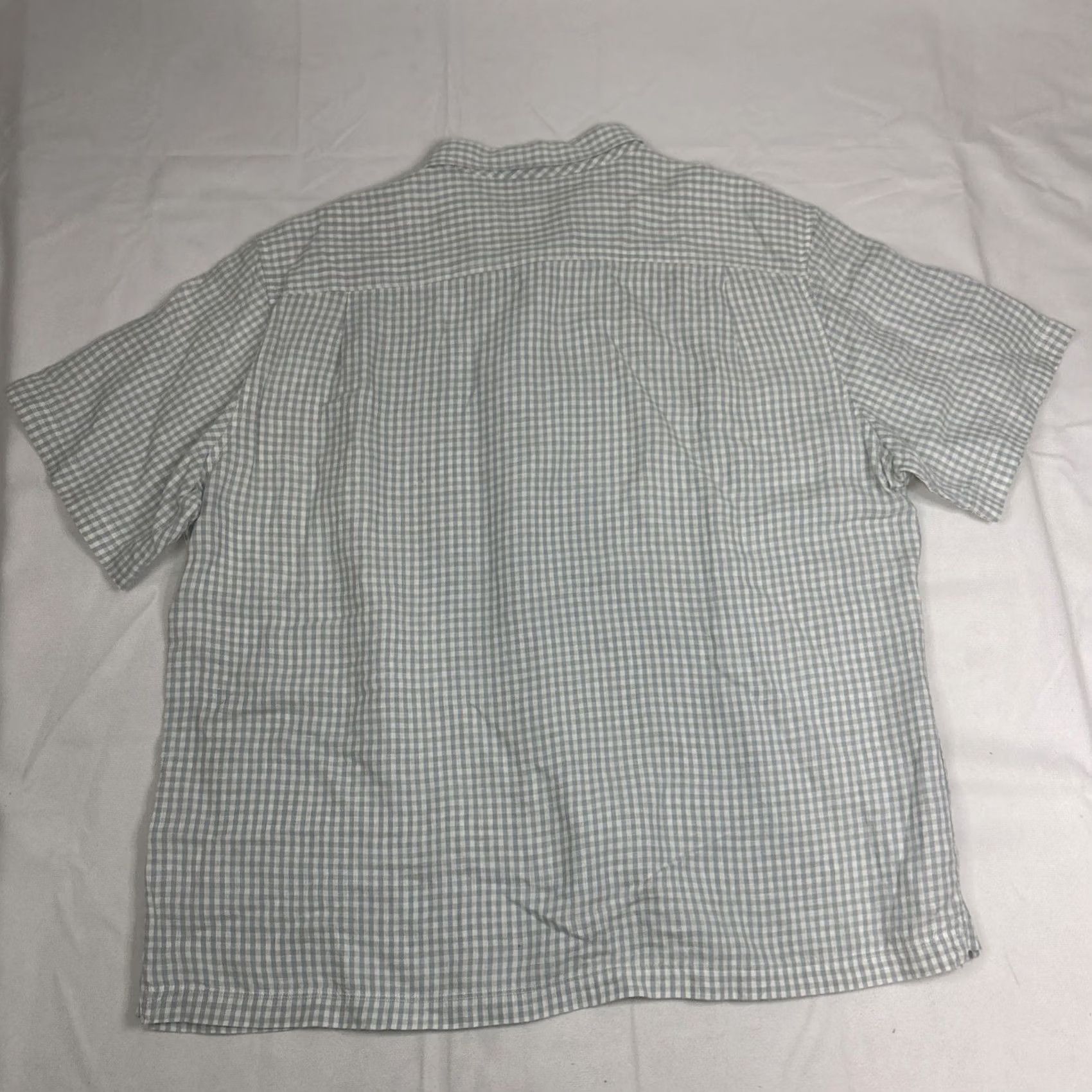 Jos. A. Bank Jos A Bank Reserve Shirt Mens XL Blue Plaid Short Sleeve Button-Up Linen Shirt Size US XL / EU 56 / 4 - 4 Thumbnail