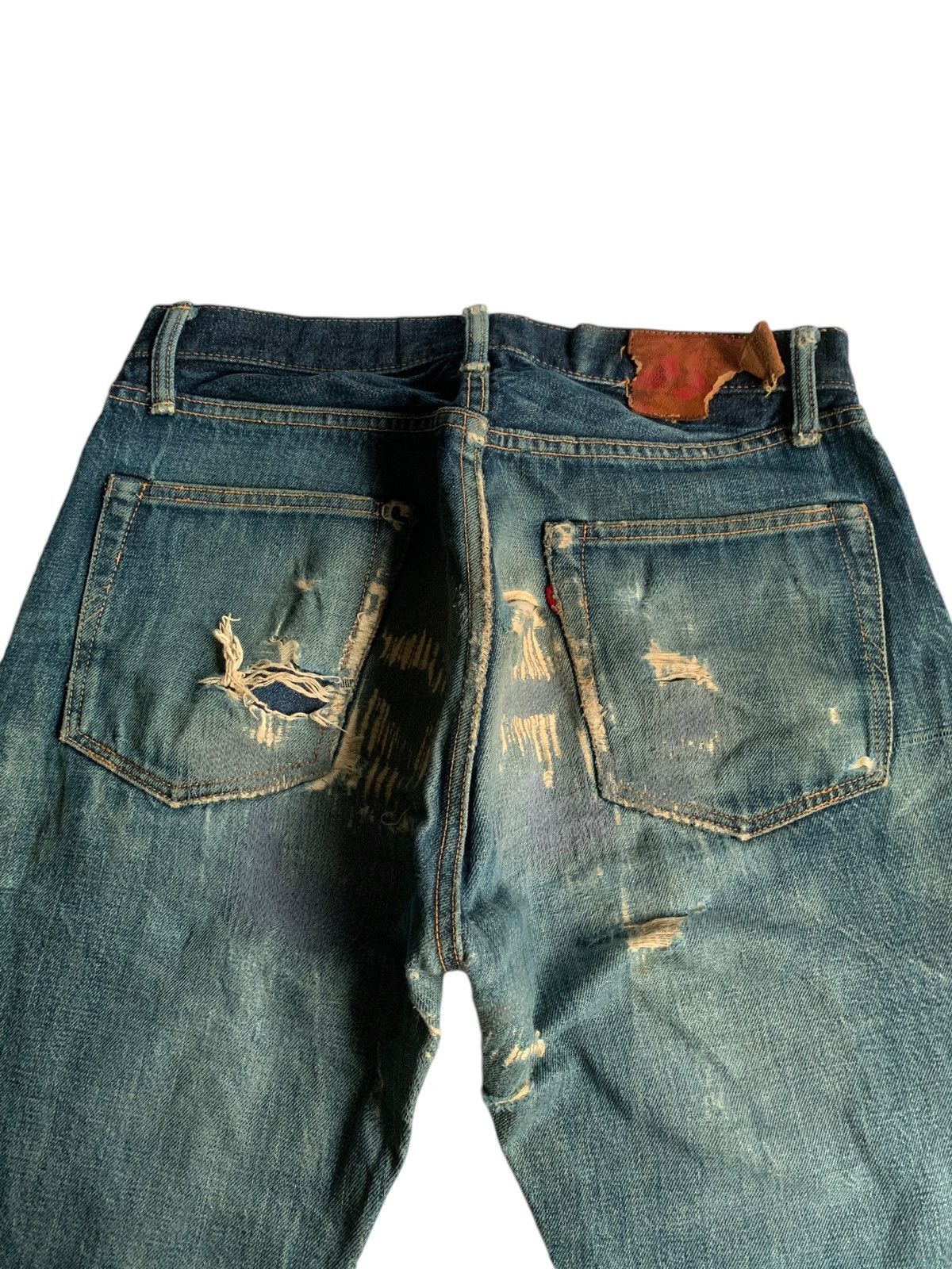 Kapital Vintage Go West Button fly Japan Selvedge distressed denim Size US 30 / EU 46 - 12 Thumbnail