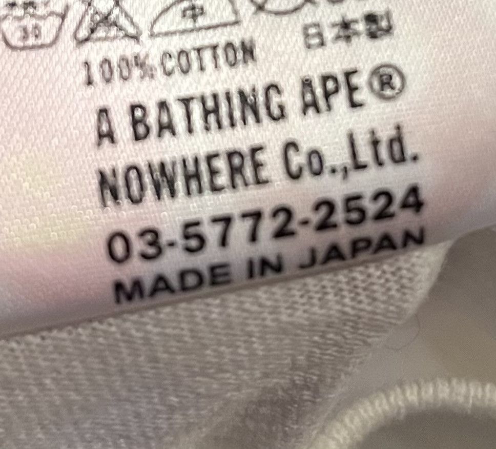 Bape Bape logo tee shirt Size XS / US 0-2 / IT 36-38 - 5 Thumbnail