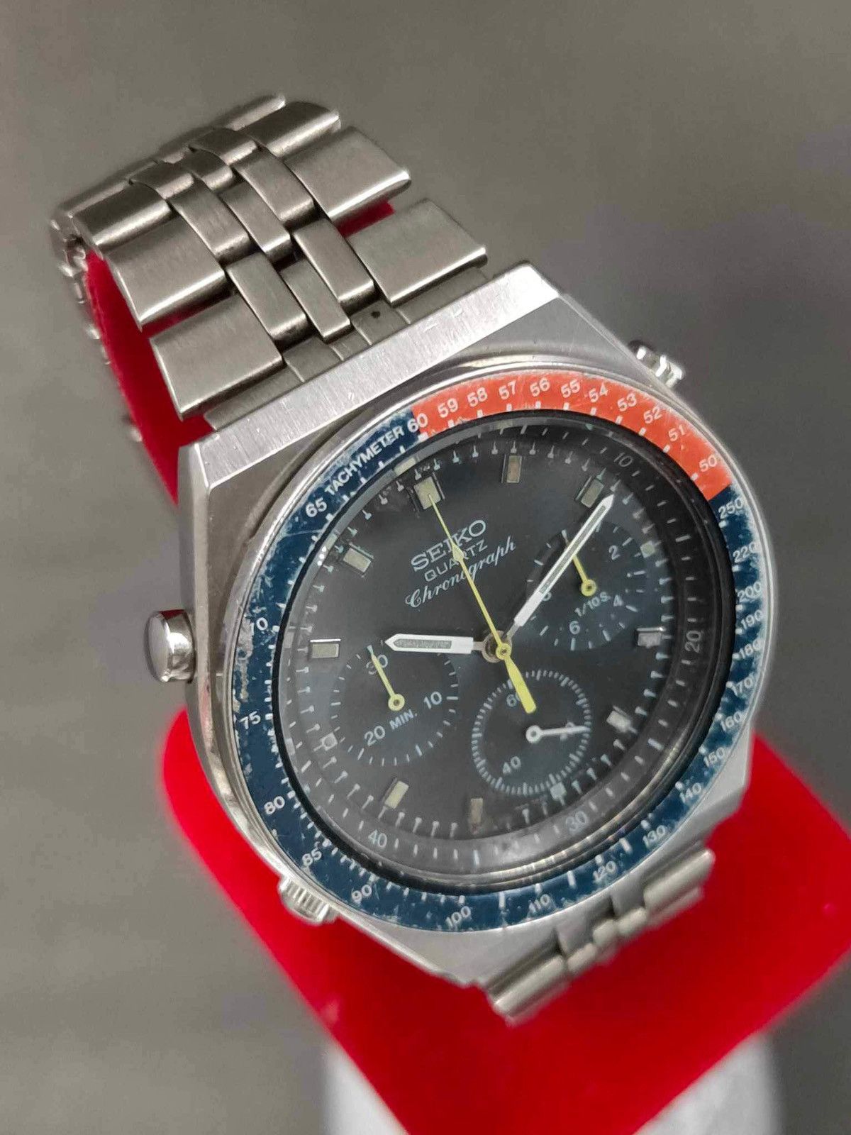 Seiko × Vintage Rare Vintage SEIKO 7A28-703A Pepsi Chronograph Men’s Watch Size ONE SIZE - 10 Thumbnail