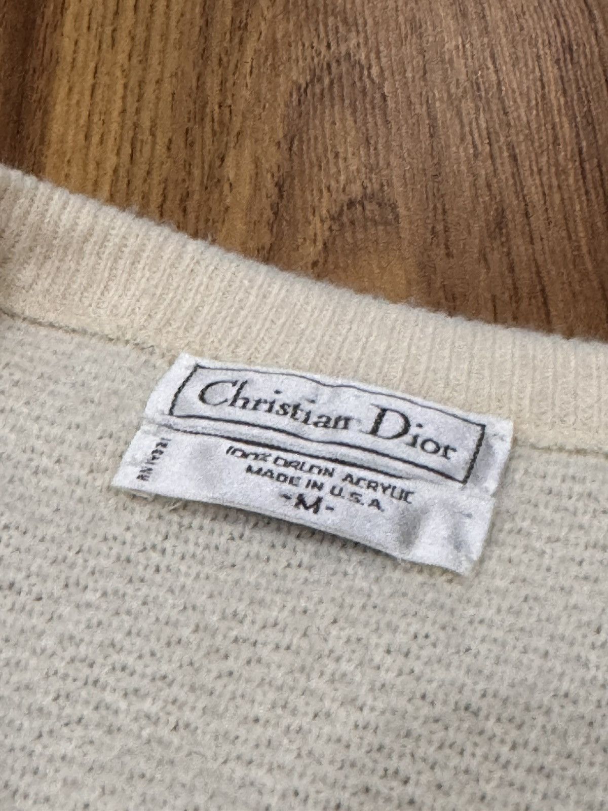 Christian Dior Monsieur VINTAGE CHRISTIAN DIOR V-NECK SWEATSHIRT KNITWEAR Size US M / EU 48-50 / 2 - 7 Thumbnail