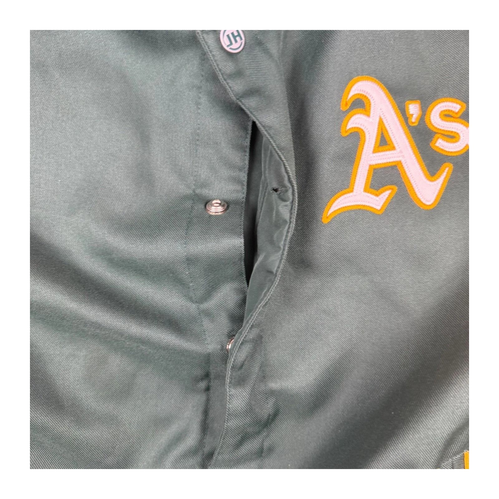 Vintage Oakland Athletics JH Design Reversible Varsity Jacket Green Size US L / EU 52-54 / 3 - 7 Thumbnail