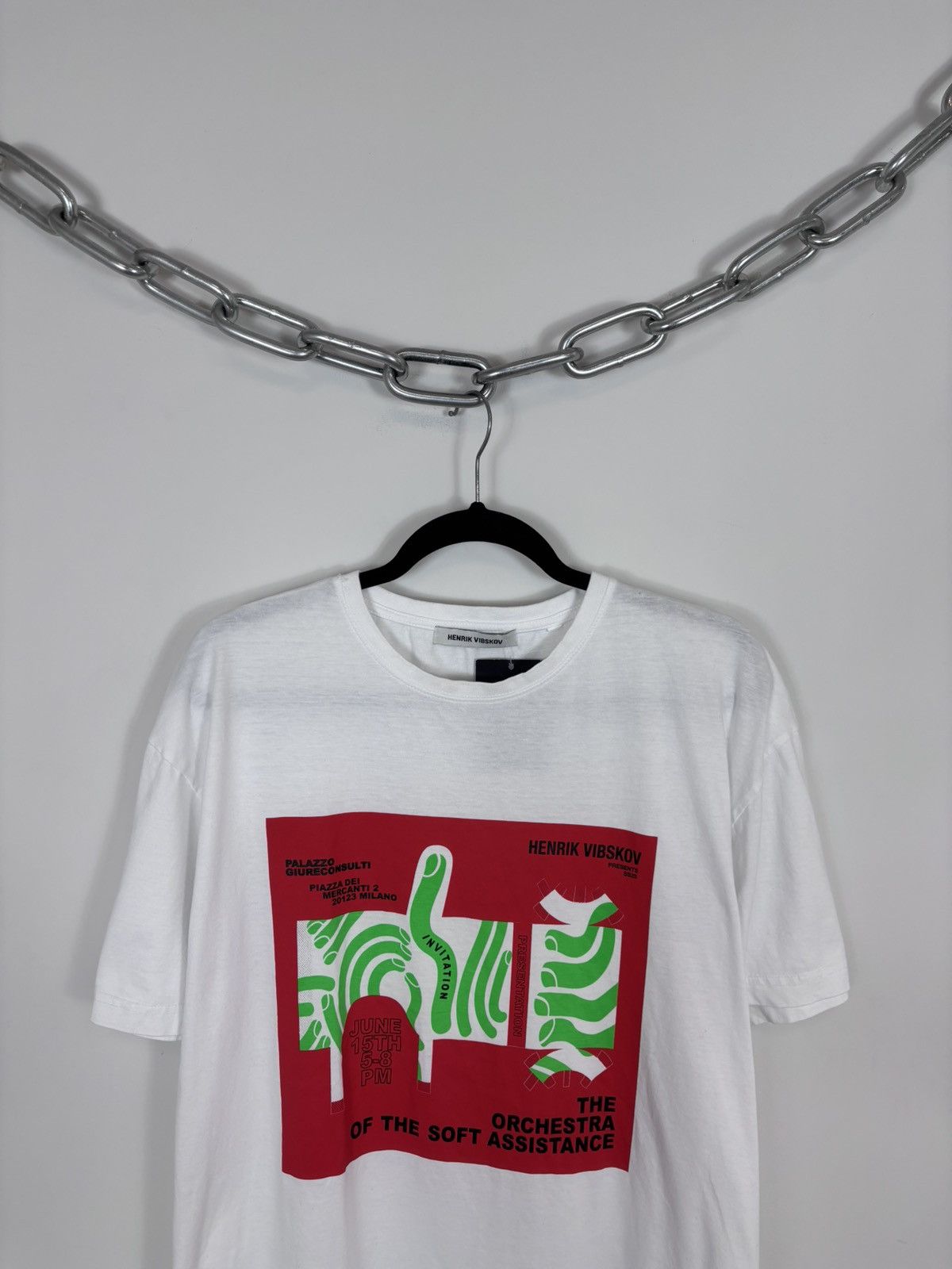 Henrik Vibskov Henrik Vibskov The Orchestra NWT Men’s White T-Shirt Tee Size US L / EU 52-54 / 3 - 2 Thumbnail