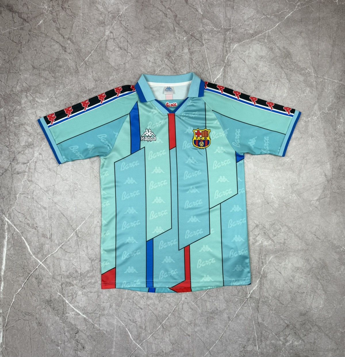 Kappa Barcelona 1996-97 Away Retro Jersey Size M Size US M / EU 48-50 / 2 - 1 Thumbnail