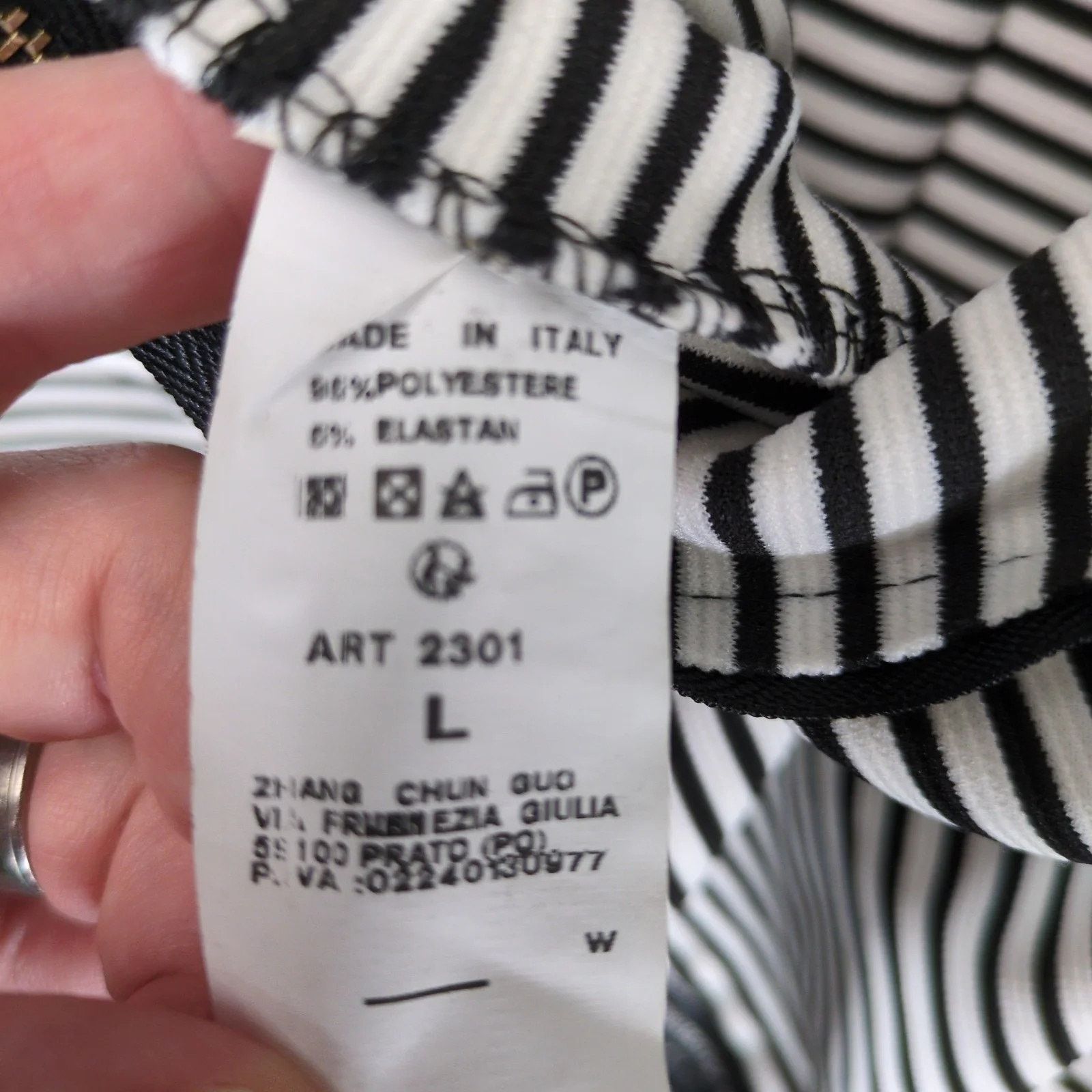 Other Vian Studio Striped Fit & Flare Skater Dress Sz L Made Italy Size L / US 10 / IT 46 - 8 Thumbnail