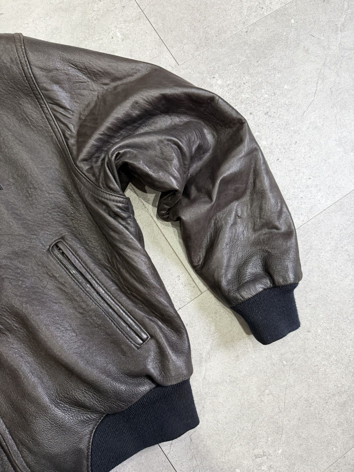 Planet Hollywood Vintage Planet Hollywood Honolulu real leather bomber jacket Size US XL / EU 56 / 4 - 5 Thumbnail